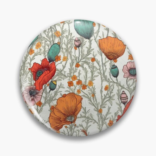 Item preview, Embroidered Poppies designed and sold by PietyandDesire.