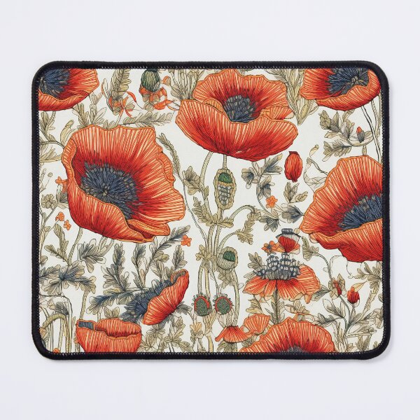 Item preview, Embroidered Poppies designed and sold by PietyandDesire.
