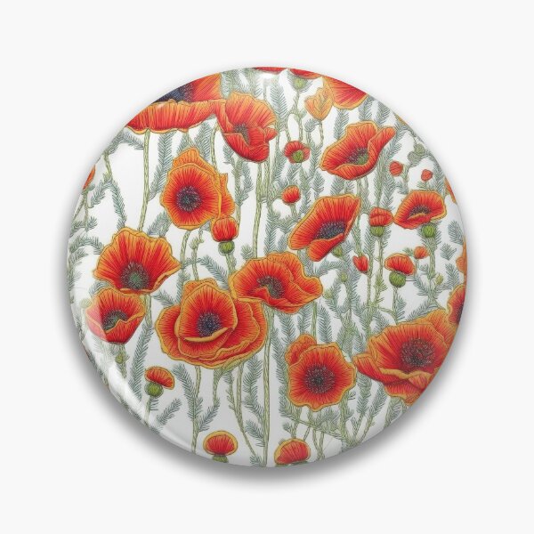 Item preview, Embroidered Poppies designed and sold by PietyandDesire.