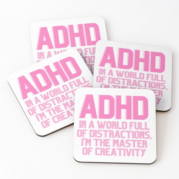 Item preview, ADHD In a World Full of Distractions PINK designed and sold by ElectraW.