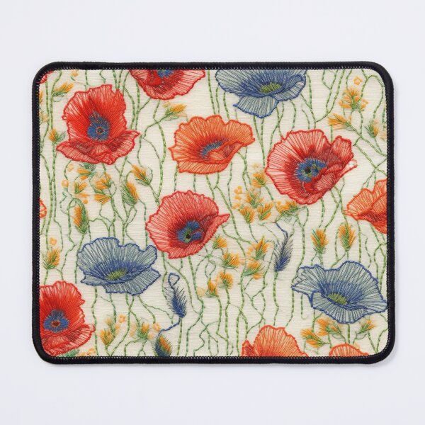 Item preview, Embroidered Poppies designed and sold by PietyandDesire.