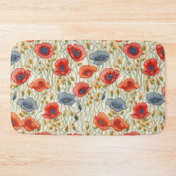 Item preview, Embroidered Poppies designed and sold by PietyandDesire.