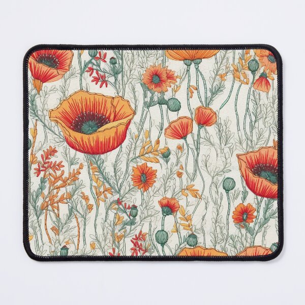 Item preview, Embroidered Poppies designed and sold by PietyandDesire.
