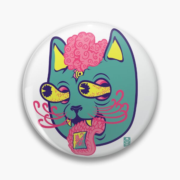 Item preview, lysergic cat designed and sold by Errezetaka.