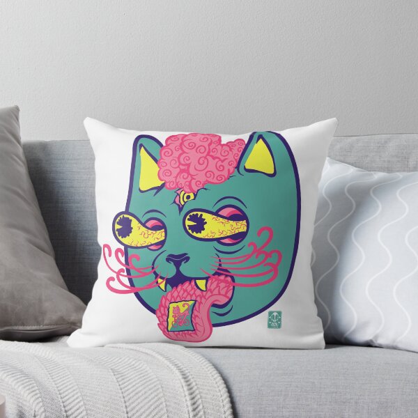 Item preview, lysergic cat designed and sold by Errezetaka.