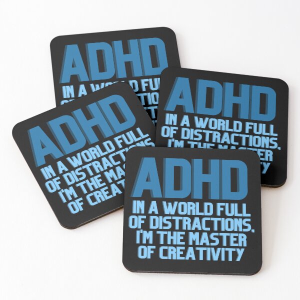 Item preview, ADHD In a World Full of Distractions BLUE designed and sold by ElectraW.