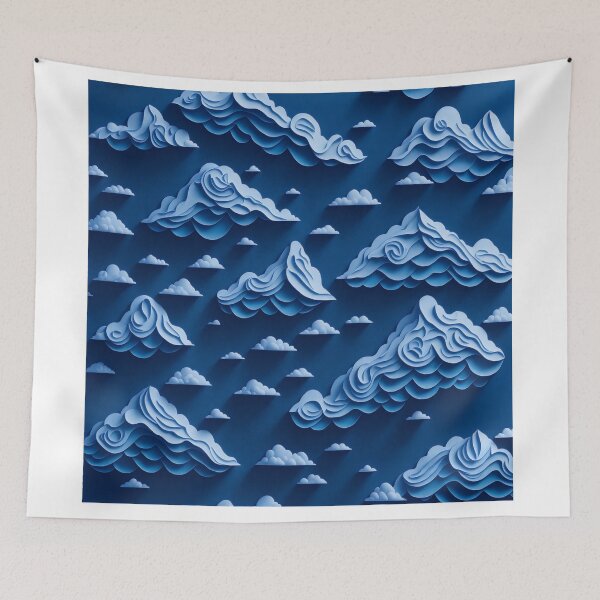 Item preview, Abstract Clouds: A Beautifully Quirky T-Shirt Design with Seamless Patterns designed and sold by RedArtG09.