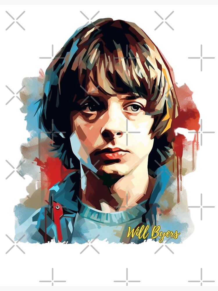 Will Byers Stranger Things Digital Portrait Poster for Sale by