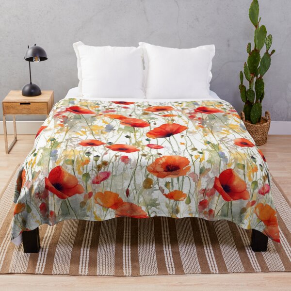 Item preview, Watercolor Poppies designed and sold by PietyandDesire.
