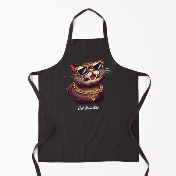 Item preview, Cat Rebellion - Brown Cat with Glasses and Gold Chain designed and sold by LV-creator.