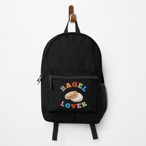Item preview, Bagel Lover, Colored Letters and a photo of a bagel and cream cheese designed and sold by lindab142.