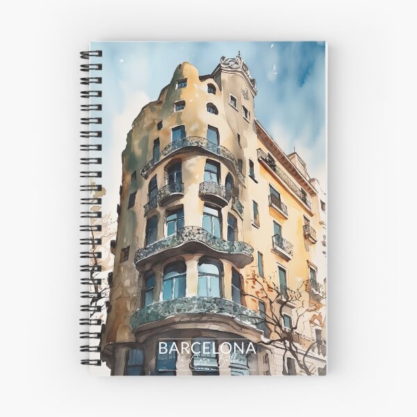 Item preview, Barcelona La Casa Batllo Watercolor Painting designed and sold by Wonder Of Light.