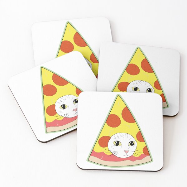 Item preview, Pizza Cat Meme - Pastel Kawaii Y2K Fast Food designed and sold by ponychops.
