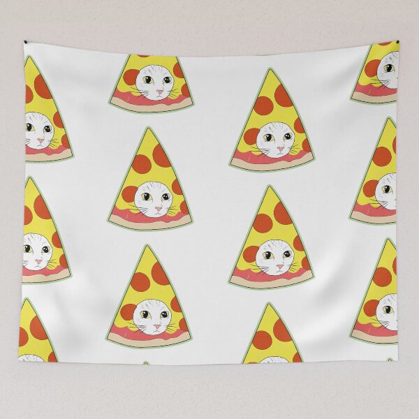Item preview, Pizza Cat Meme - Pastel Kawaii Y2K Fast Food designed and sold by ponychops.