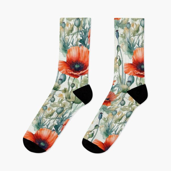 Item preview, Watercolor Poppies designed and sold by PietyandDesire.