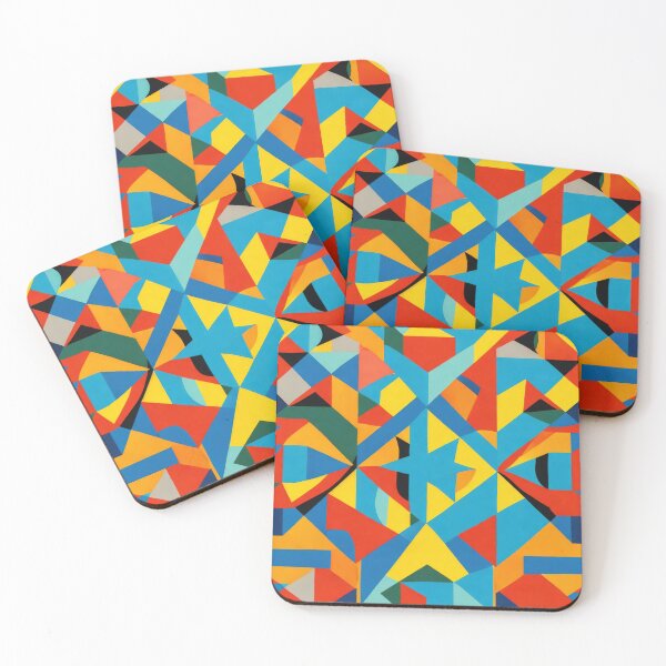 Item preview, Alternative Bauhaus Mosaic 03 | Geometric Abstraction - Decoration | Cubist Forms designed and sold by Phoenix-Textile.