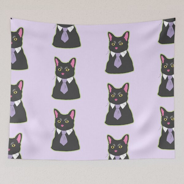 Item preview, Business Cat Meme - Pastel Kawaii Y2K Black Cat designed and sold by ponychops.