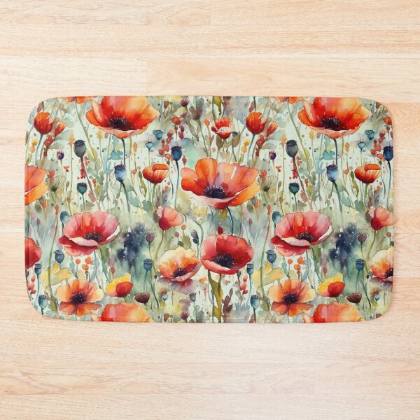 Item preview, Watercolor Poppies designed and sold by PietyandDesire.