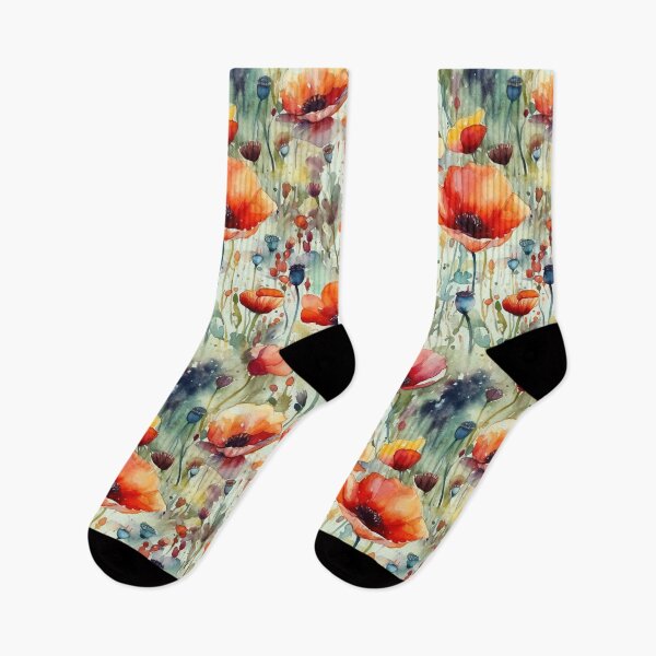 Item preview, Watercolor Poppies designed and sold by PietyandDesire.
