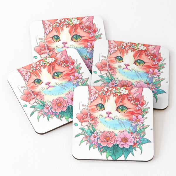 Item preview, cat flowers designed and sold by GhoneamArt.