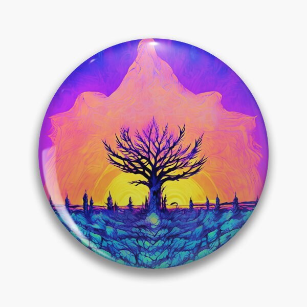Item preview, Lone tree peaceful sunset. designed and sold by MoodyWelcome.