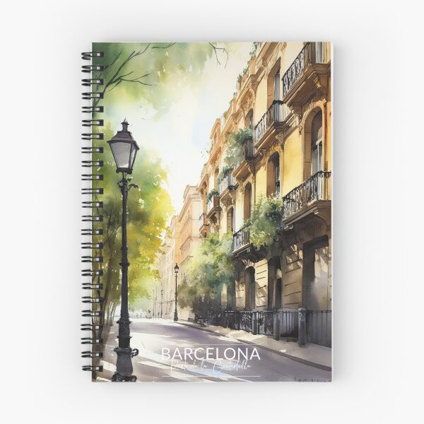 Item preview, Barcelona Park De La Ciutadella Watercolor Painting designed and sold by Wonder Of Light.