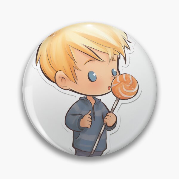 Item preview, Little blond boy with lollipop designed and sold by GediaPrints.
