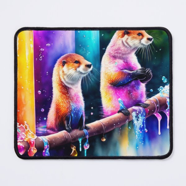 Item preview, Otters in Splash Art designed and sold by Sweet-Medley.