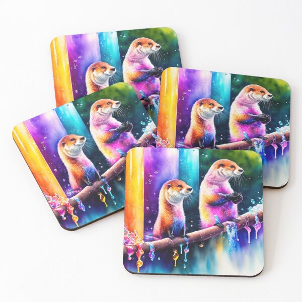 Item preview, Otters in Splash Art  designed and sold by Sweet-Medley.