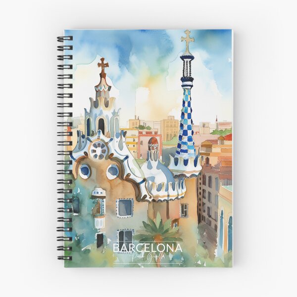 Item preview, Barcelona Park Guell Watercolor Painting designed and sold by Wonder Of Light.