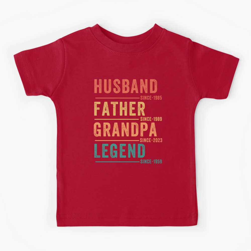 Father's day shirt - Personalized Dad Grandpa Shirt, Father's Day Shirt,  Husband Father Grandpa Legend, Grandfather Custom Dates, Funny Dad Birthday  Gift for Men ID-0518-EGOH 31260