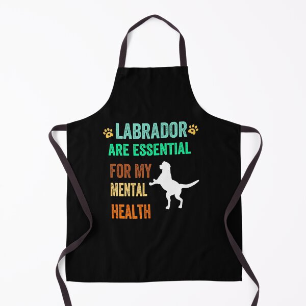 Item preview, Dogs Are Essential For My Mental Health Awareness funny Quote retro vintage labrador lover designed and sold by moloudesign.