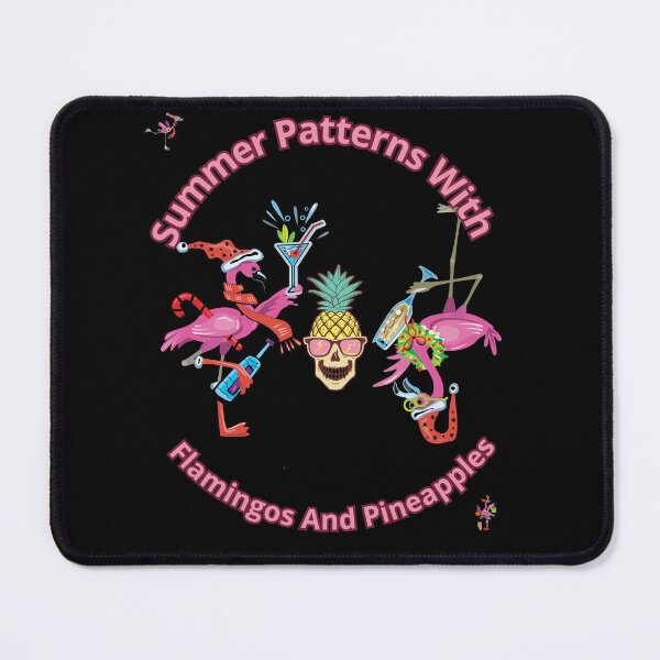 Item preview, Summer Patterns With Flamingos And Pineapples t-SHIRT designed and sold by Moronova   ⭐⭐⭐⭐⭐.