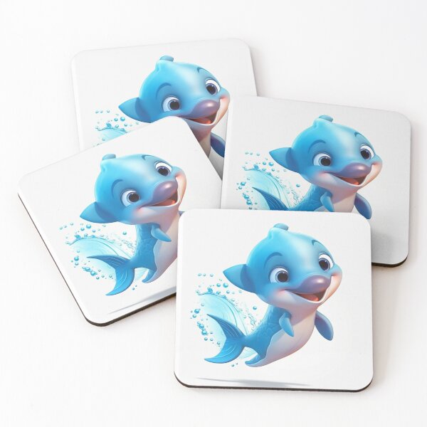 Item preview, Dolphin animated digital art designed and sold by DigitalPixelize.