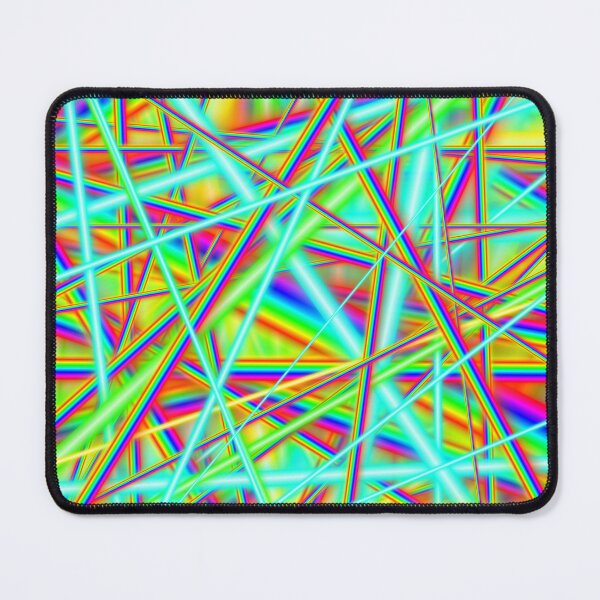 Item preview, 80s Rainbow Neon Strobe Light Abstract Pattern designed and sold by Deborah Camp.