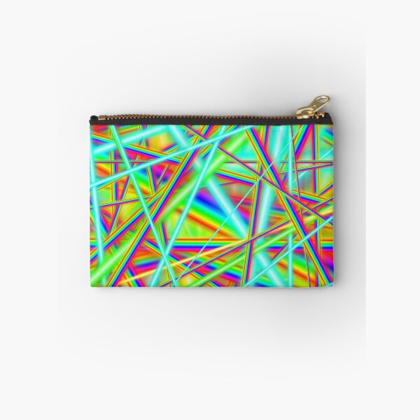 Item preview, 80s Rainbow Neon Strobe Light Abstract Pattern designed and sold by Deborah Camp.