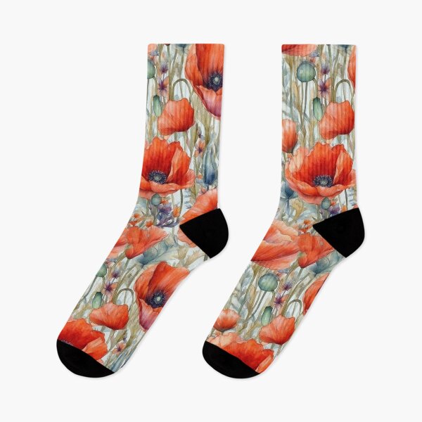 Item preview, Watercolor Poppies designed and sold by PietyandDesire.
