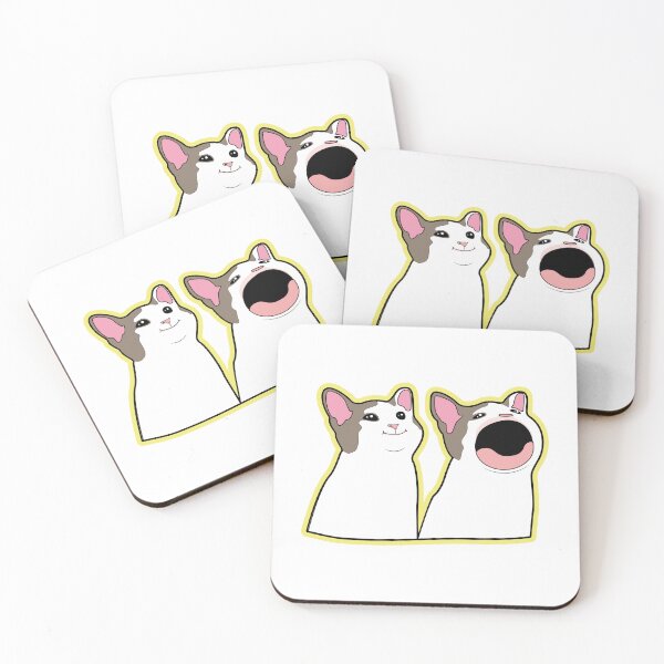 Item preview, Shocked Cat Meme - Pastel Kawaii Y2K Internet Meme  designed and sold by ponychops.