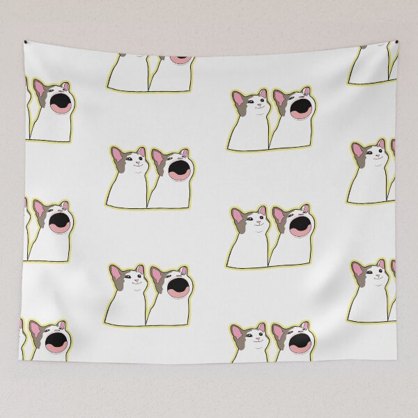 Item preview, Shocked Cat Meme - Pastel Kawaii Y2K Internet Meme  designed and sold by ponychops.