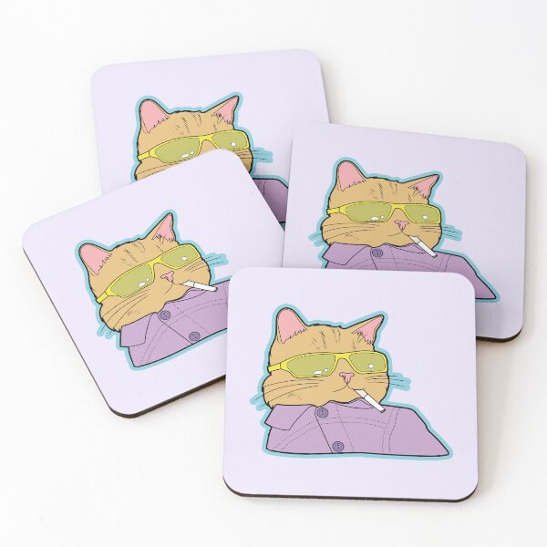 Item preview, Smoking Cat Sunglasses Cat Meme - Pastel Kawaii Y2K Internet Meme Shades designed and sold by ponychops.