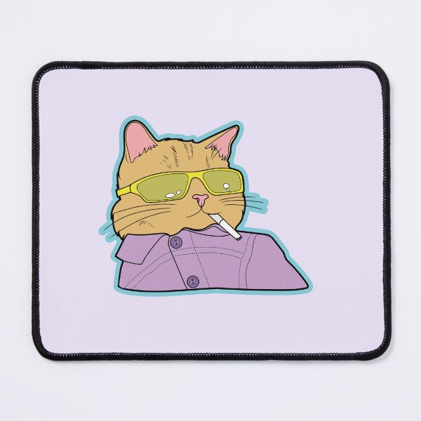 Item preview, Smoking Cat Sunglasses Cat Meme - Pastel Kawaii Y2K Internet Meme Shades designed and sold by ponychops.