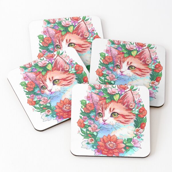 Item preview, cat flower designed and sold by GhoneamArt.