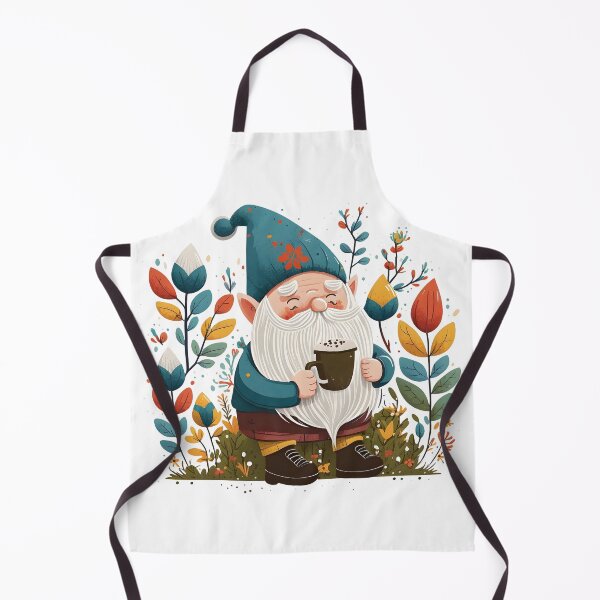 Item preview, Funny Coffee & Gnome Lovers Floral Vintage Spring Gardener designed and sold by SecretDicer.
