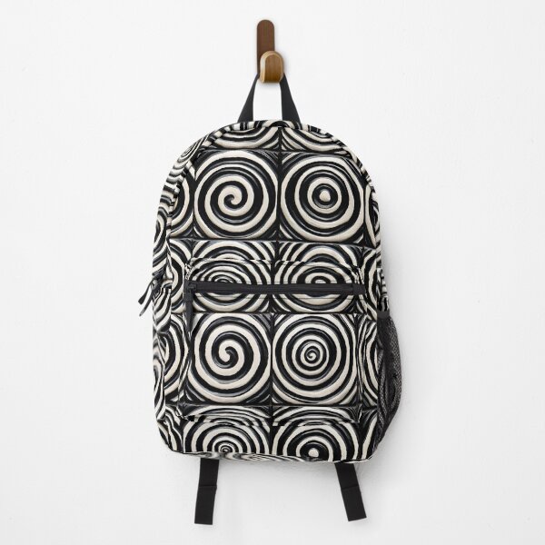 Item preview, Black Tiles, White Swirls designed and sold by Monochrome-Dog.
