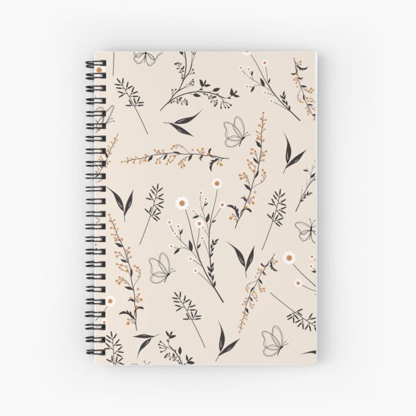 Wild flower pattern Spiral Notebook