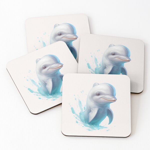 Item preview,  Dolphin watercolors anime digital art designed and sold by DigitalPixelize.