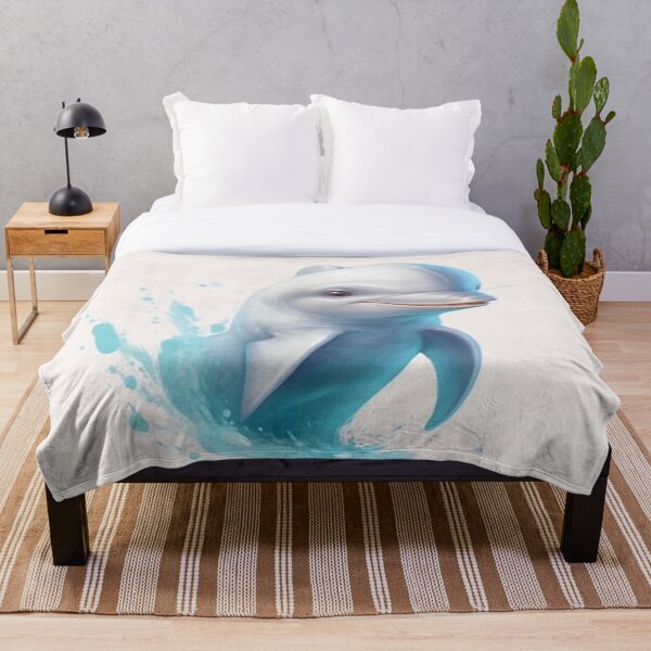 Item preview,  Dolphin watercolors anime digital art designed and sold by DigitalPixelize.