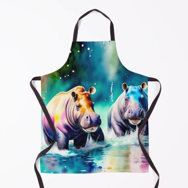 Item preview, Hippos Splash Art designed and sold by Sweet-Medley.