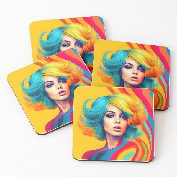 Item preview, Psychedelic Pop Art Girl designed and sold by JAFMArt.