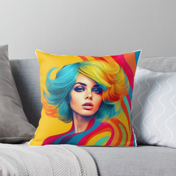 Item preview, Psychedelic Pop Art Girl designed and sold by JAFMArt.